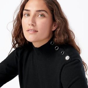 NWT J Crew Silk Blend Shoulder Button Sweater